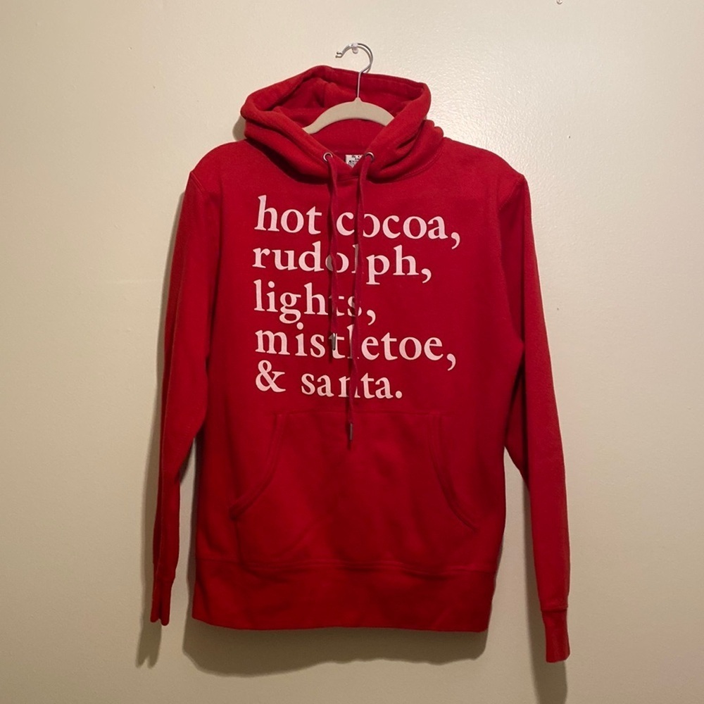 PACIFIC & CO. cotton blend Holliday red hoodie. Size S